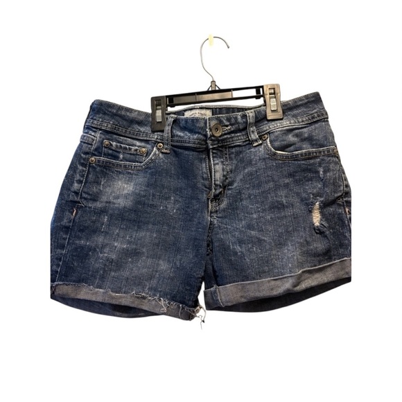Aeropostale Blue Jean Shorts Distressed Cut-Off 5/6 - Picture 1 of 5